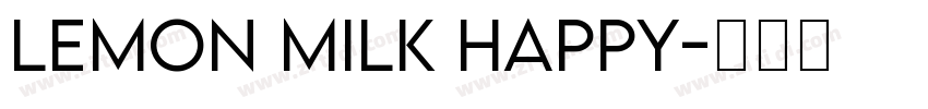 Lemon Milk Happy字体转换